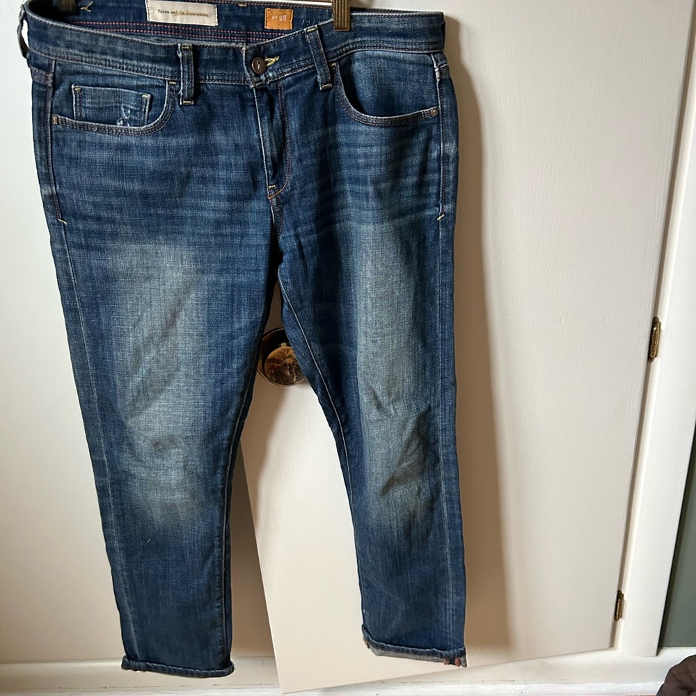 Pilcro Women’s Dark Blue Vintage Straight Jeans